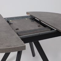 Кухонный стол Мамадома Rondo M-100 раздвижной 100-135 (дымчатая керамика/черный) - Превью изображения №20 — Интернет-магазин ПроЗаказ