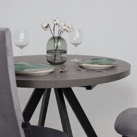 Кухонный стол Мамадома Rondo M-100 раздвижной 100-135 (дымчатая керамика/черный) - Превью изображения №11 — Интернет-магазин ПроЗаказ