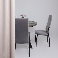 Кухонный стол Мамадома Rondo M-100 раздвижной 100-135 (дымчатая керамика/черный) - Превью изображения №9 — Интернет-магазин ПроЗаказ