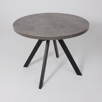 Кухонный стол Мамадома Rondo M-100 раздвижной 100-135 (дымчатая керамика/черный) - Превью изображения №14 — Интернет-магазин ПроЗаказ