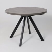 Кухонный стол Мамадома Rondo M-100 раздвижной 100-135 (дымчатая керамика/черный) - Превью изображения №13 — Интернет-магазин ПроЗаказ