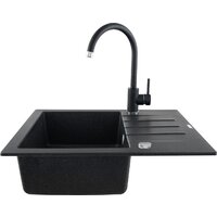 Кухонная мойка Kernau KGS A 4560 1B1D Black Metallic - Превью изображения №3 — Интернет-магазин ПроЗаказ