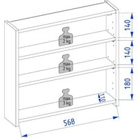  Lauter Шкаф с зеркалом Mia 60 (графит) - Превью изображения №3 — Интернет-магазин ПроЗаказ