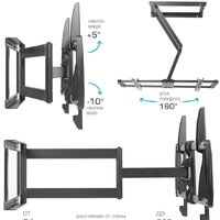 Кронштейн для телевизора Kromax GALACTIC-61 (черный) - Превью изображения №2 — Интернет-магазин ПроЗаказ