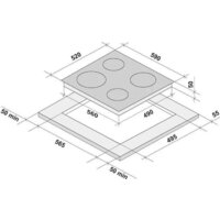 Варочная панель Krona Asten 60 BL - Превью изображения №7 — Интернет-магазин ПроЗаказ