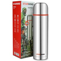 Термос StarWind 20-1200 1.2л (серебристый/красный) - Превью изображения №15 — Интернет-магазин ПроЗаказ