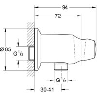 Шланговое подключение Grohe Movario 28406000 - Превью изображения №2 — Интернет-магазин ПроЗаказ