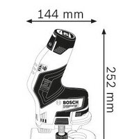 Кромочно-петельный фрезер Bosch GKF 12V-8 Professional 06016B0002 (без АКБ и кейса) - Превью изображения №2 — Интернет-магазин ПроЗаказ