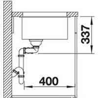 Кухонная мойка Blanco Subline 480/320-U (белый) 523588 - Превью изображения №3 — Интернет-магазин ПроЗаказ