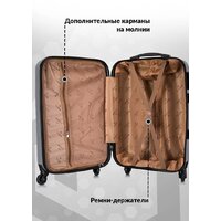 Чемодан-спиннер L'Case Phatthaya BCP-12-02 57 см (серый) - Превью изображения №2 — Интернет-магазин ПроЗаказ