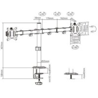 Кронштейн для монитора Gembird MA-D2-01 - Превью изображения №2 — Интернет-магазин ПроЗаказ