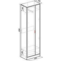 Шкаф-пенал Мебель-класс Порто-1 (белый/дуб сонома) - Превью изображения №4 — Интернет-магазин ПроЗаказ