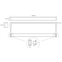 Держатель для полотенца Bemeta Gamma 145804042 - Превью изображения №2 — Интернет-магазин ПроЗаказ