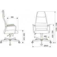Офисное кресло Бюрократ KB-5M (TW-01 3C11 черный, сетка/ткань) - Превью изображения №7 — Интернет-магазин ПроЗаказ