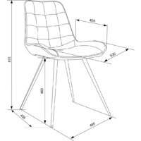 Стул Бюрократ CH-K2 2 шт (серый Holland 18/черный) - Превью изображения №9 — Интернет-магазин ПроЗаказ
