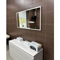 Зеркало EMZE Line 115x60 LINE.115.60.BEL (белый) - Превью изображения №2 — Интернет-магазин ПроЗаказ