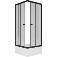 Душевой уголок Метакам Universal Black 80x80 KKS_013566 (прозрачное стекло) - Превью изображения №3 — Интернет-магазин ПроЗаказ
