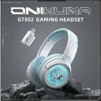 Наушники Onikuma GT802 (белый/голубой) - Превью изображения №3 — Интернет-магазин ПроЗаказ