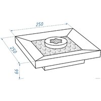 Биокамин Firelight BFP/T-2525 Cup - Превью изображения №3 — Интернет-магазин ПроЗаказ