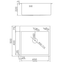 Кухонная мойка Gerhans K35050B (графит) - Превью изображения №2 — Интернет-магазин ПроЗаказ