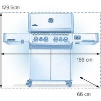 Газовый гриль для дачи Napoleon Prestige 500 Connected RSIB PP500VXRSIBPK-PL - Превью изображения №2 — Интернет-магазин ПроЗаказ
