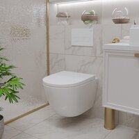 Унитаз подвесной Roxen Antares 530185-02 Rimless Soft Close - Превью изображения №3 — Интернет-магазин ПроЗаказ