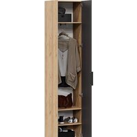 Шкаф-пенал Трия Асти комбинированный (дуб крафт золотой/антрацит) - Превью изображения №3 — Интернет-магазин ПроЗаказ