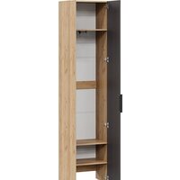 Шкаф-пенал Трия Асти комбинированный (дуб крафт золотой/антрацит) - Превью изображения №2 — Интернет-магазин ПроЗаказ