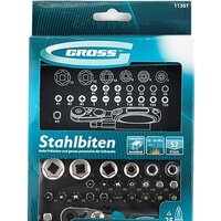 Набор трещотка с головками и битами GROSS 11361 (26 предметов) - Превью изображения №7 — Интернет-магазин ПроЗаказ