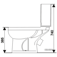 Унитаз напольный Оскольская керамика Ирида - Превью изображения №2 — Интернет-магазин ПроЗаказ