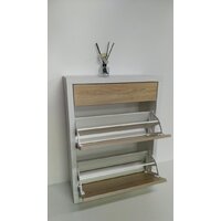 Тумба для обуви Анрат Элана 2.70ш белый+дуб сонома - Превью изображения №2 — Интернет-магазин ПроЗаказ