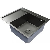 Кухонная мойка Mixline Pro 552929 (черный графит, с сифоном) - Превью изображения №2 — Интернет-магазин ПроЗаказ