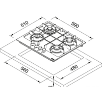 Варочная панель Franke Maris FHMA 604 3G DC XS C - Превью изображения №2 — Интернет-магазин ПроЗаказ