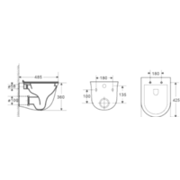 Унитаз подвесной WeltWasser Telbach 004 GL-WT + Marberg 410 SE (белый глянец/хром) - Превью изображения №7 — Интернет-магазин ПроЗаказ