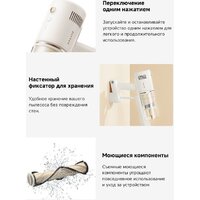 Пылесос Dreame Cordless Vacuum Cleaner R10s Essential Aqua VRV65F (евровилка, белый) - Превью изображения №9 — Интернет-магазин ПроЗаказ