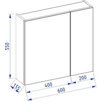  Lauter Шкаф с зеркалом Mia 60 (белый глянец) - Превью изображения №4 — Интернет-магазин ПроЗаказ