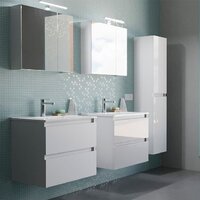  Lauter Шкаф с зеркалом Mia 60 (белый глянец) - Превью изображения №3 — Интернет-магазин ПроЗаказ