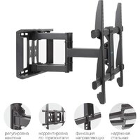 Кронштейн для телевизора Kromax GALACTIC-57 (черный) - Превью изображения №3 — Интернет-магазин ПроЗаказ