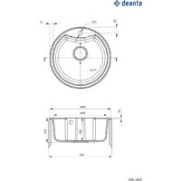 Кухонная мойка Deante ZRS_T803 - Превью изображения №2 — Интернет-магазин ПроЗаказ