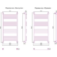 Полотенцесушитель Сунержа Богема+ 1000x500 15-0221-1050 - Превью изображения №3 — Интернет-магазин ПроЗаказ