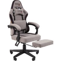 Игровое (геймерское) кресло CHAIRMAN CH27 (ткань, серый/черный) - Превью изображения №4 — Интернет-магазин ПроЗаказ