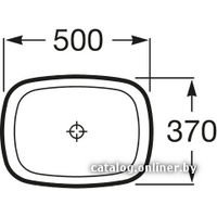 Умывальник Roca Inspira Soft 50x37 [327500000] - Превью изображения №2 — Интернет-магазин ПроЗаказ