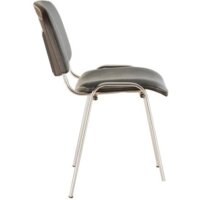 Офисный стул Brabix Iso CF-001 (кожзам, серый) - Превью изображения №3 — Интернет-магазин ПроЗаказ