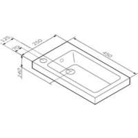 Умывальник AM.PM X-Joy M85AWCC0452WG - Превью изображения №5 — Интернет-магазин ПроЗаказ