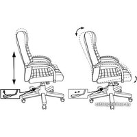 Офисное кресло Бюрократ KB-10WALNUT/B/LEATH (черный) - Превью изображения №8 — Интернет-магазин ПроЗаказ