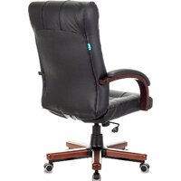 Офисное кресло Бюрократ KB-10WALNUT/B/LEATH (черный) - Превью изображения №5 — Интернет-магазин ПроЗаказ