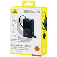 Внешний аккумулятор Baseus EnerFill FC51 Bipow2 Pro Power Bank 30000mAh (черный) - Превью изображения №4 — Интернет-магазин ПроЗаказ
