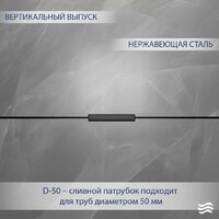 Трап/канал Lauter 21010-Q2MB 2000x18 (черный матовый) - Превью изображения №2 — Интернет-магазин ПроЗаказ
