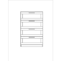 Комод Mio Tesoro Сириус 4 ящика 2.02.02.060.1 (белый) - Превью изображения №3 — Интернет-магазин ПроЗаказ