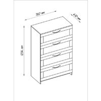 Комод Mio Tesoro Сириус 4 ящика 2.02.02.060.1 (белый) - Превью изображения №2 — Интернет-магазин ПроЗаказ
